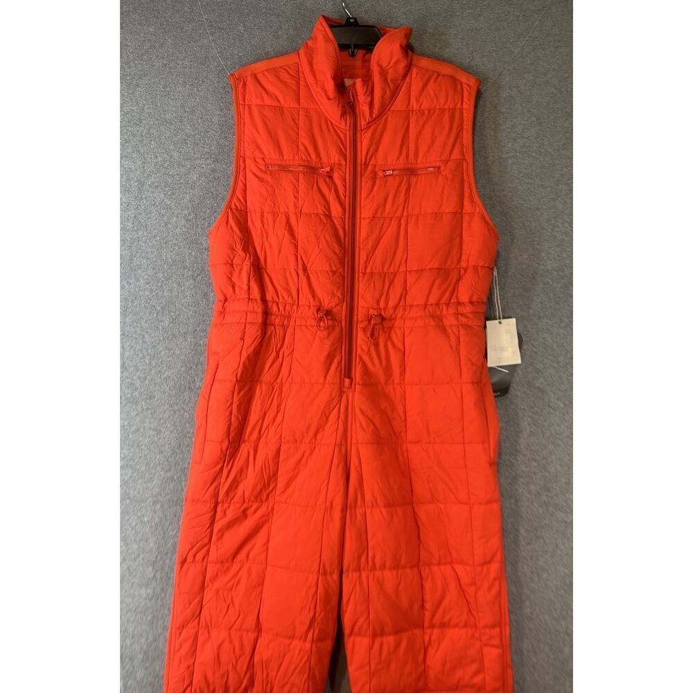 Free People Movement Pippa Packable Puffer Suit Size Large Cherry Red $348 - Picture 3 of 10